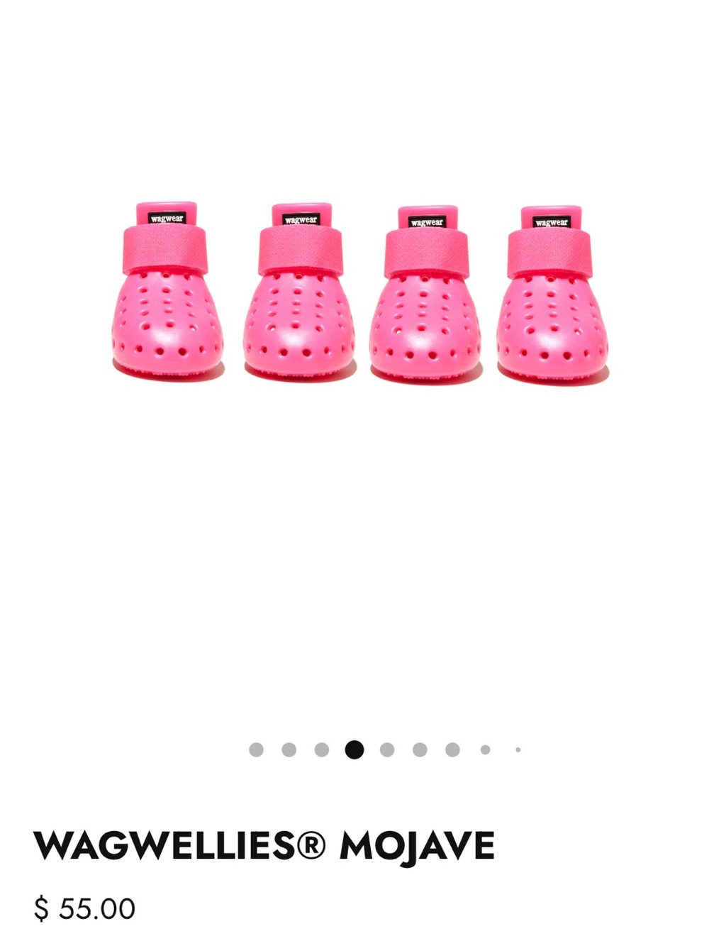 Wagwellies Mojave Dog Boots - Pink